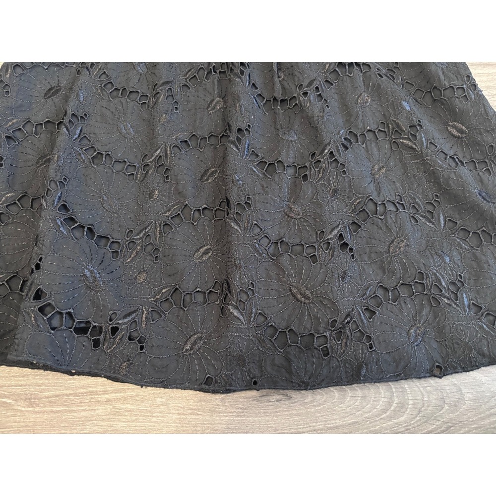 Old Navy Black Lace Detail Cami Tank Top Womens Size L Boho Cottagecore Festival - Picture 3 of 8